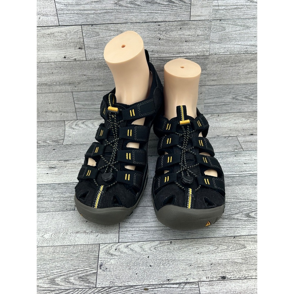 Keen Clearwater CNX Women Sz 9 Black Yellow Hiking Sandals Washable Water Shoes